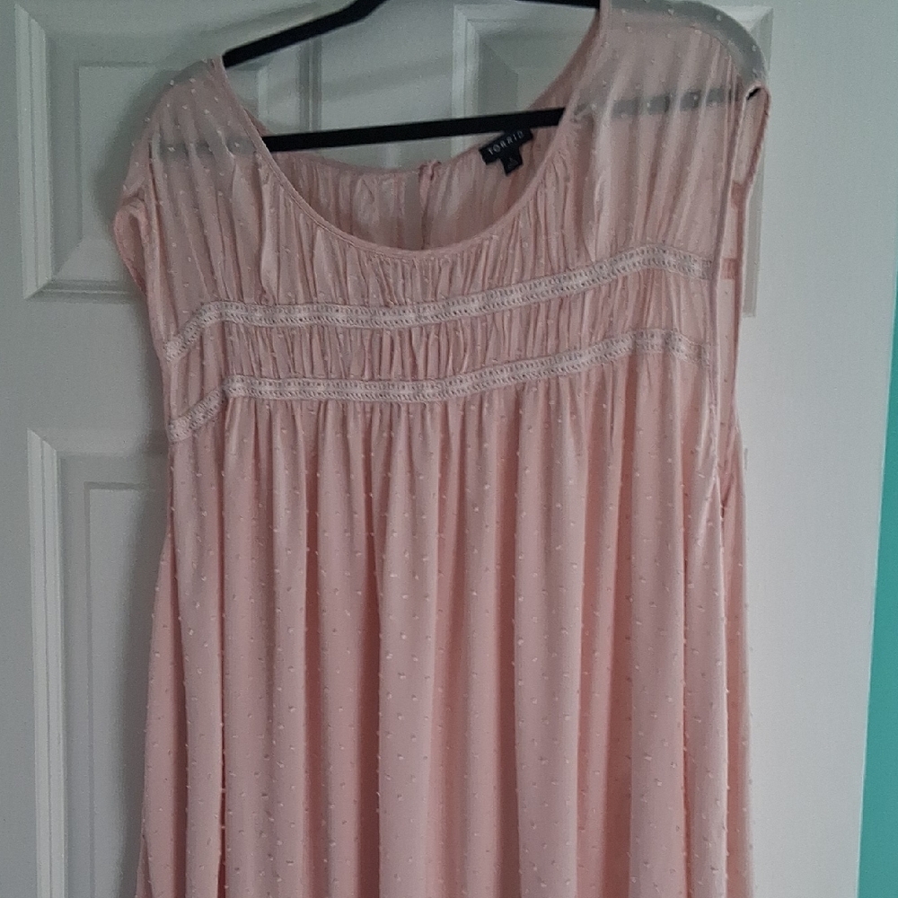 torrid Blush Pink Textured Babydoll Top